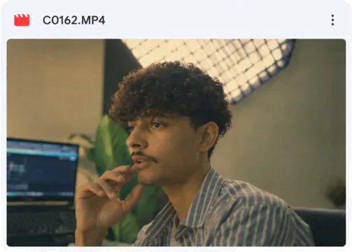 Raw iPhone clip of a creator talking to camera, a take ShifuCut auto-cuts
